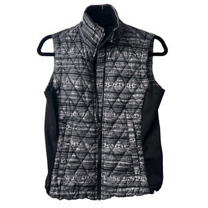 Marmot Womens Geometric Fair Isle Pattern Vest Size XS Quilted Full Zip B6